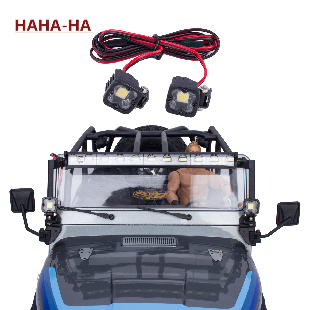 Rc Crawler Axle Parts - RC Car Square Bright LED Top
