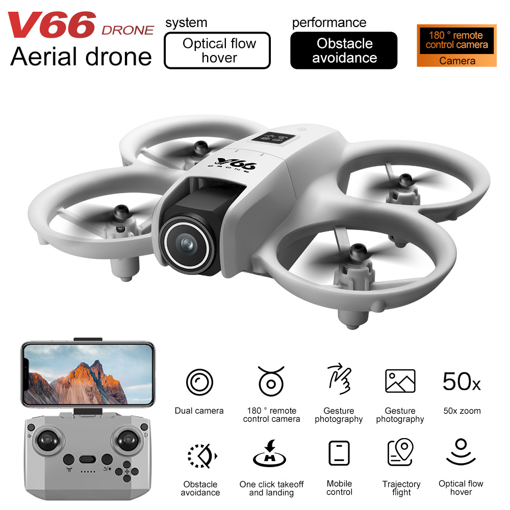 New V66 Mini Drone HD Camera 4 - Dron Rc Quadcopter ulasan dan harga