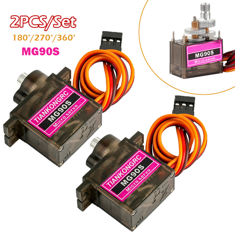 2PCS MG90S Full Metal Gear Mic - Drone Rc Parts ulasan dan harga