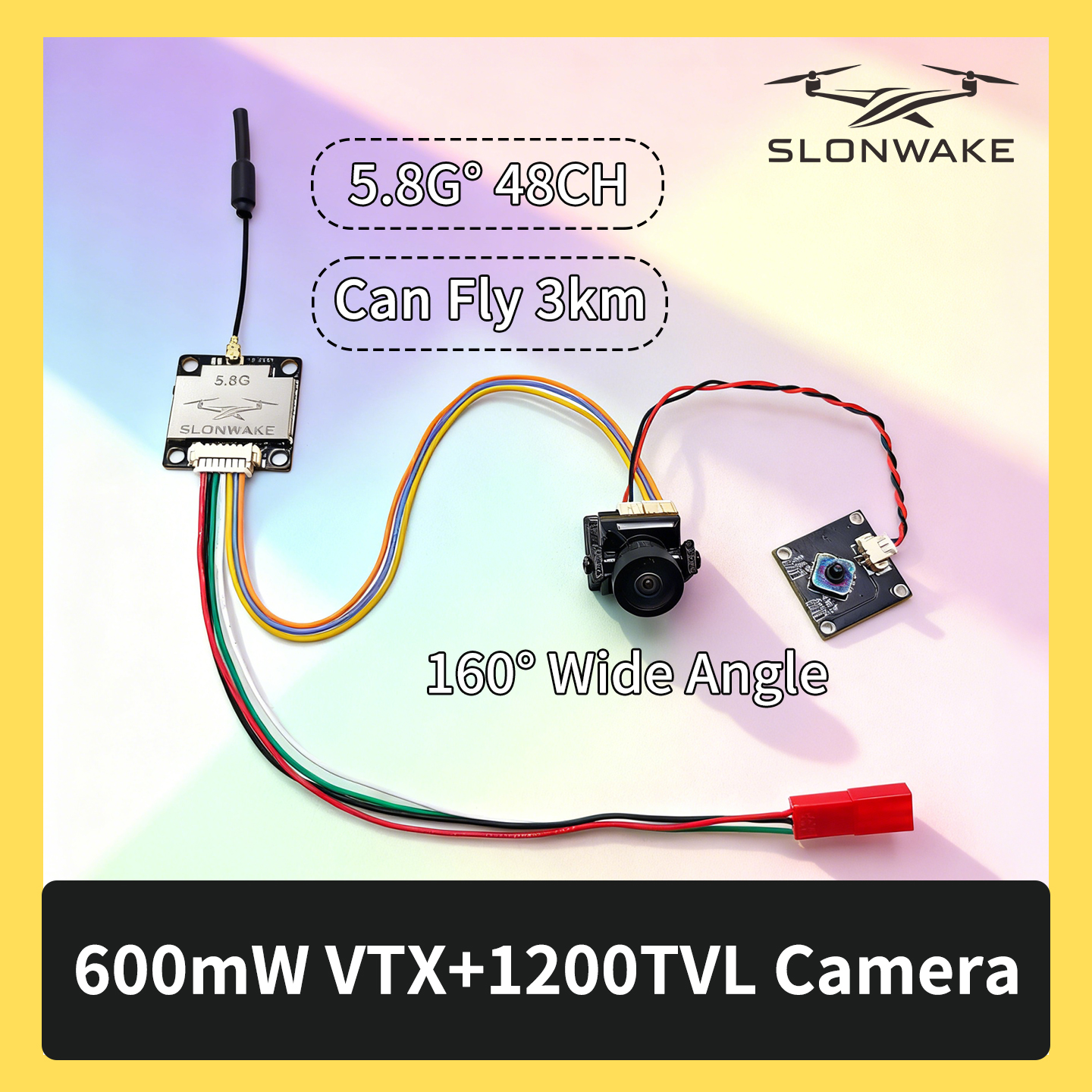 SLONWAKE 5.8G 600mW 7-24V FPV  - Drone And Car ulasan dan harga