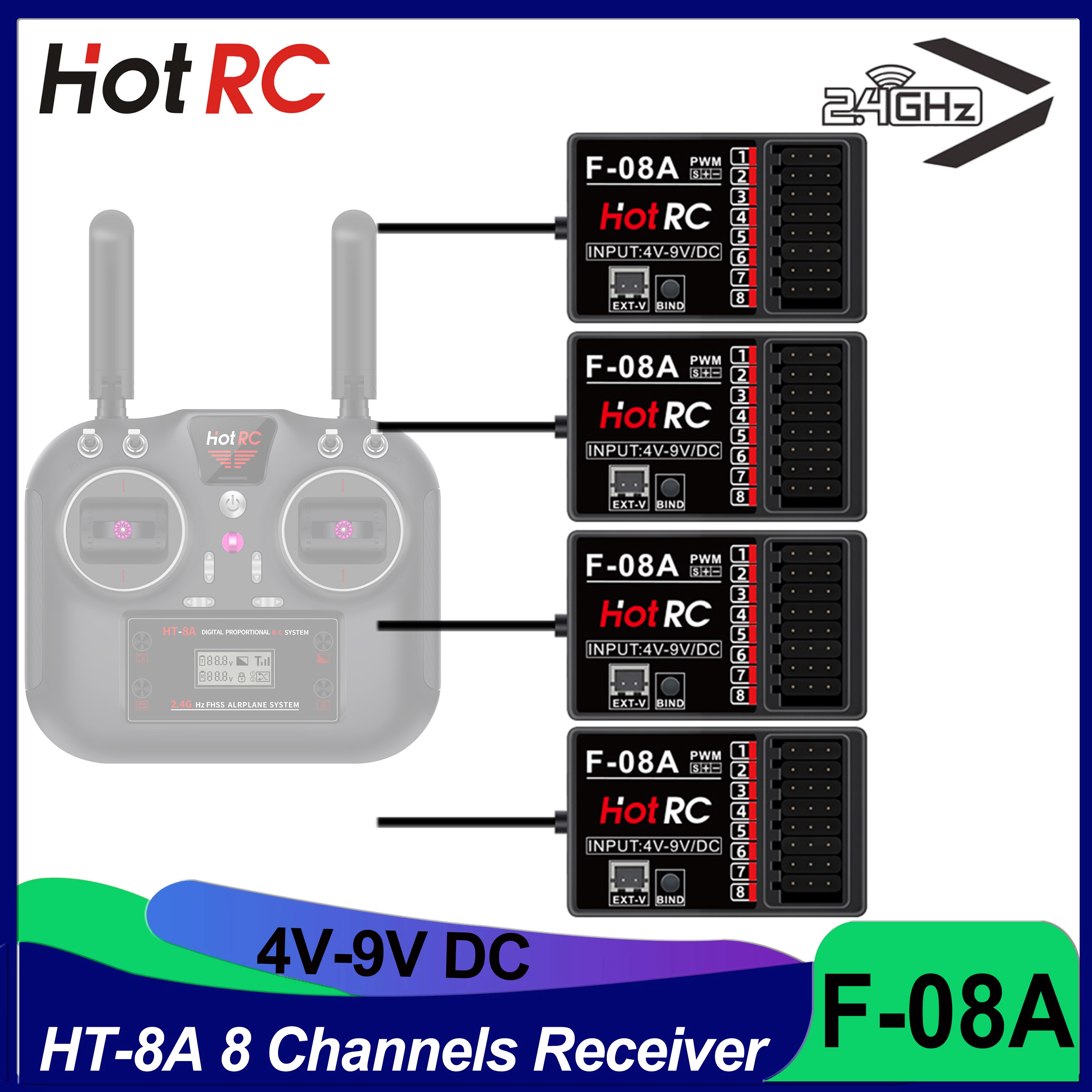 HOTRC RC Model Parts 8 Channel - Drone And Car ulasan dan harga