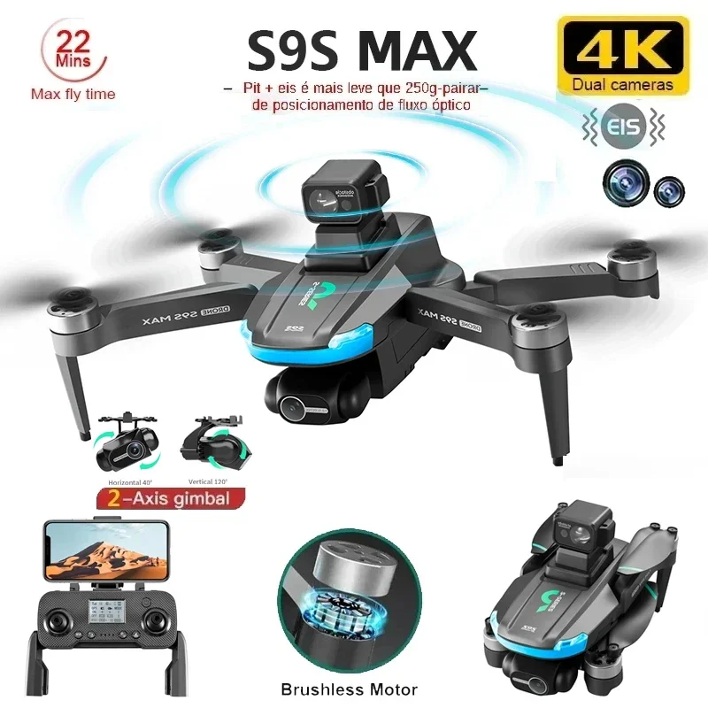 NEW S9S MAX MINI Drone 4K 2-Ax - Dron Rc Quadcopter ulasan dan harga
