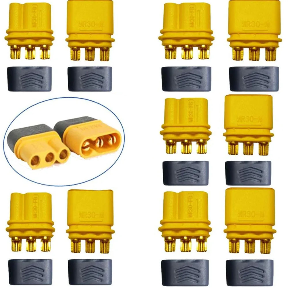 10PCS Amass MR30 Connector 3-P - Drone Rc Link ulasan dan harga