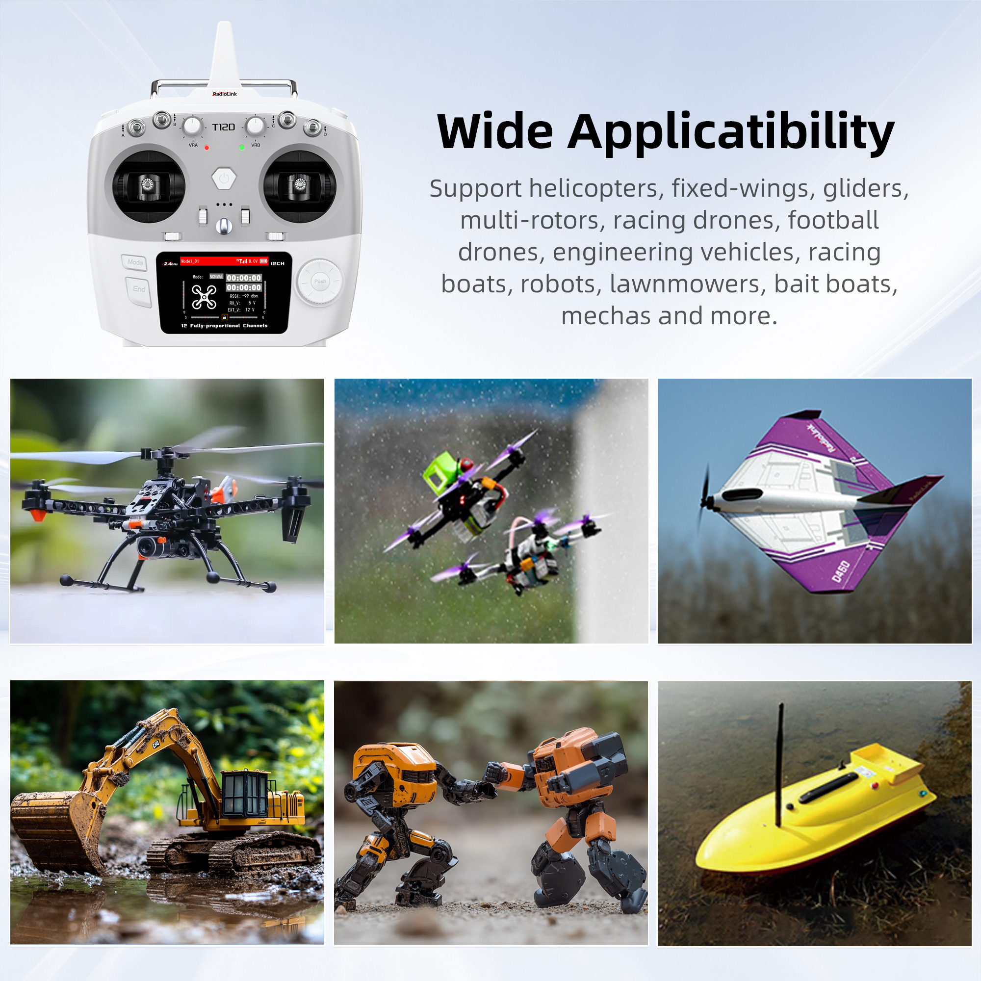 Radiolink T12D ELRS 12 Channel - Drone And Car ulasan dan harga