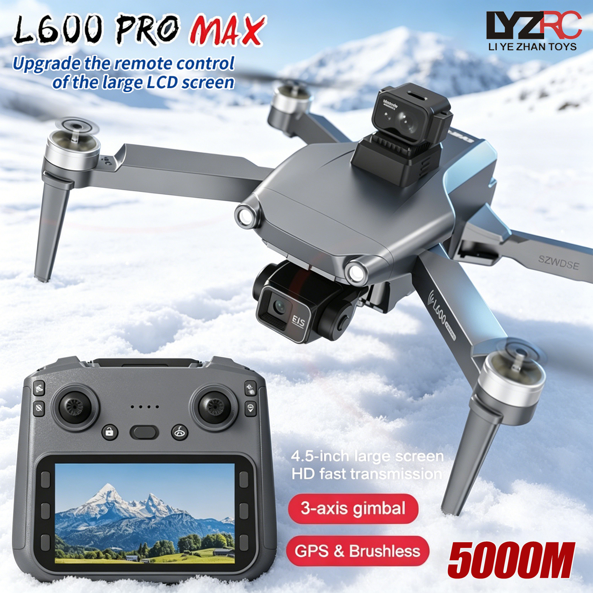 L600 MAX GPS Drone Professiona - Dron Rc Quadcopter ulasan dan harga