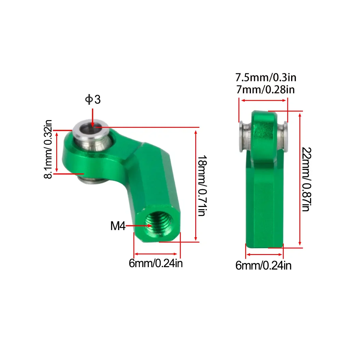 4Pcs M4 Metal Ball Head Holder - Rc Crawler Axle Parts ulasan dan harga