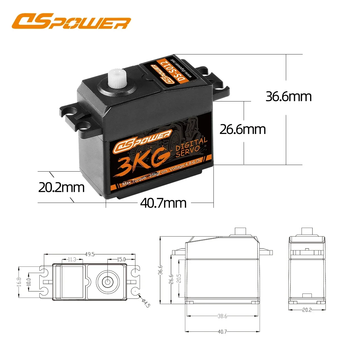 DSpower 3KG Plastic Gear Water - Drone And Car ulasan dan harga
