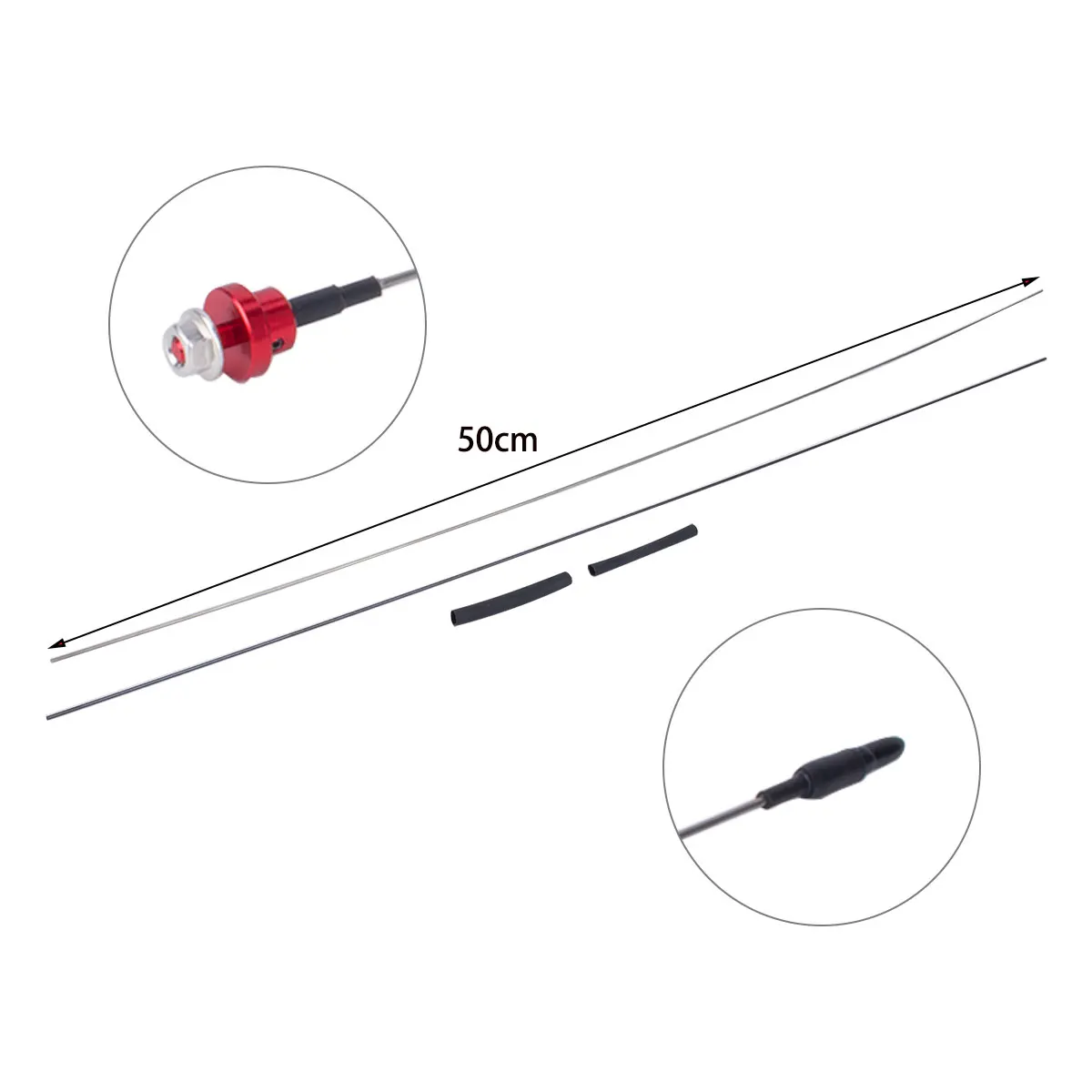 50cm Metal Simulation Antenna  - Rc Crawler Axle Parts ulasan dan harga