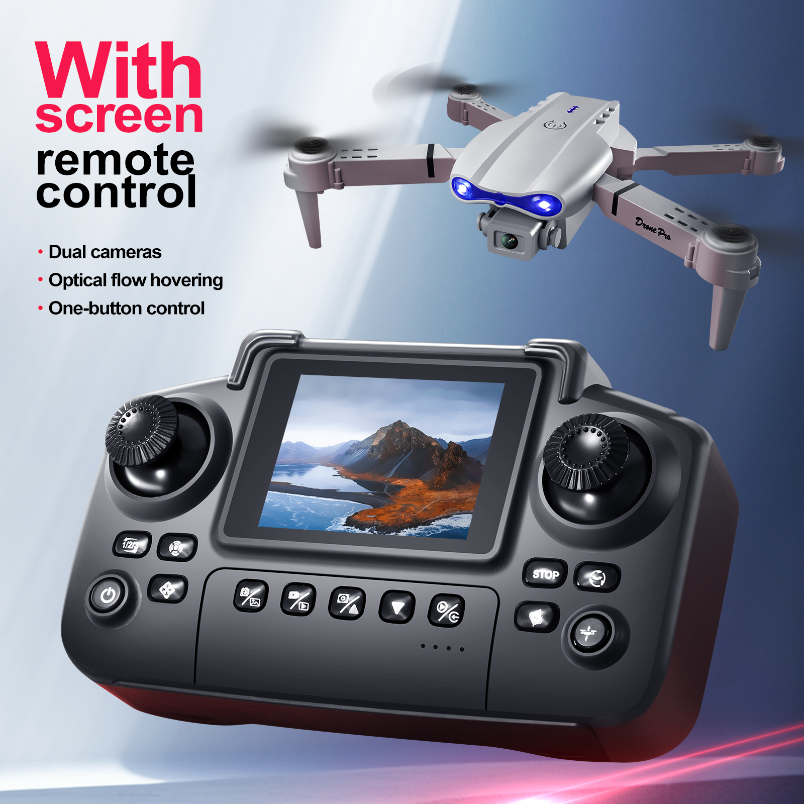 2025 New E88 E99 Upgraded Dron - Dron Rc Quadcopter ulasan dan harga