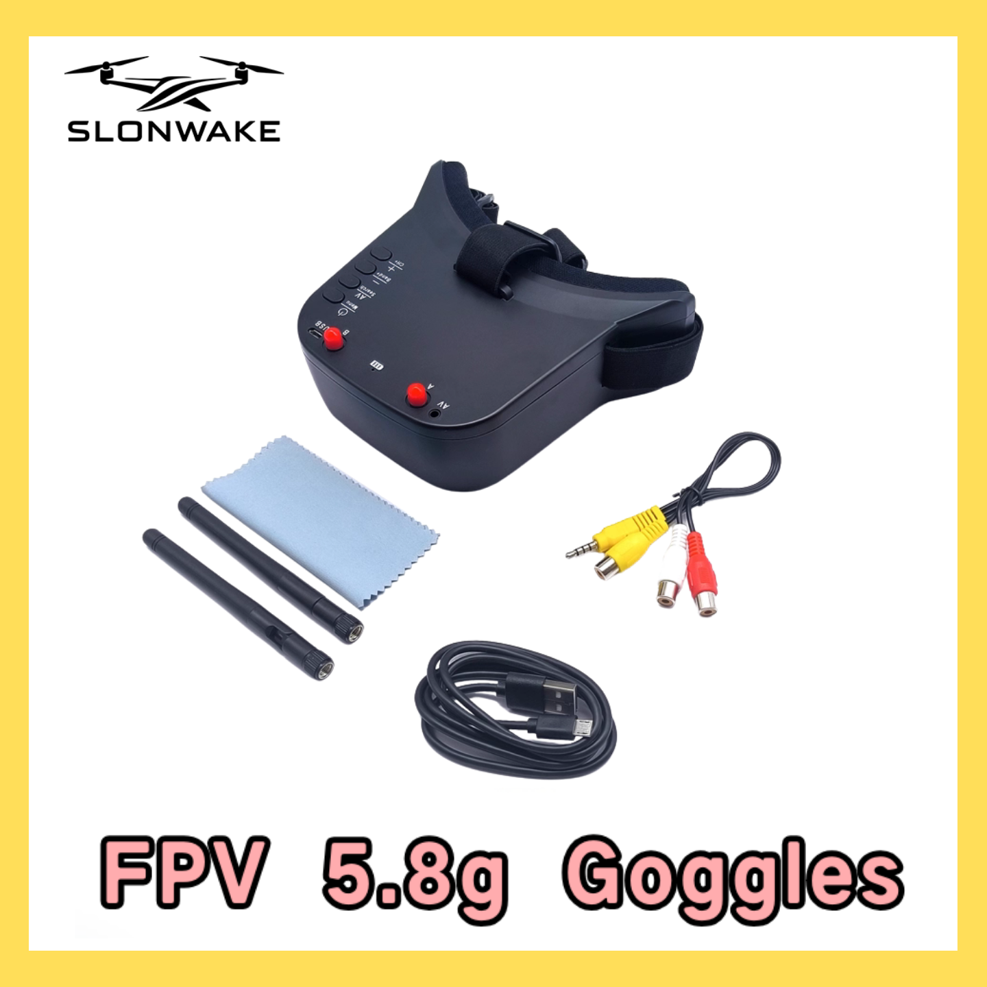 SLONWAKE 5.8G 48CH FPV 400mw V - Drone And Car ulasan dan harga