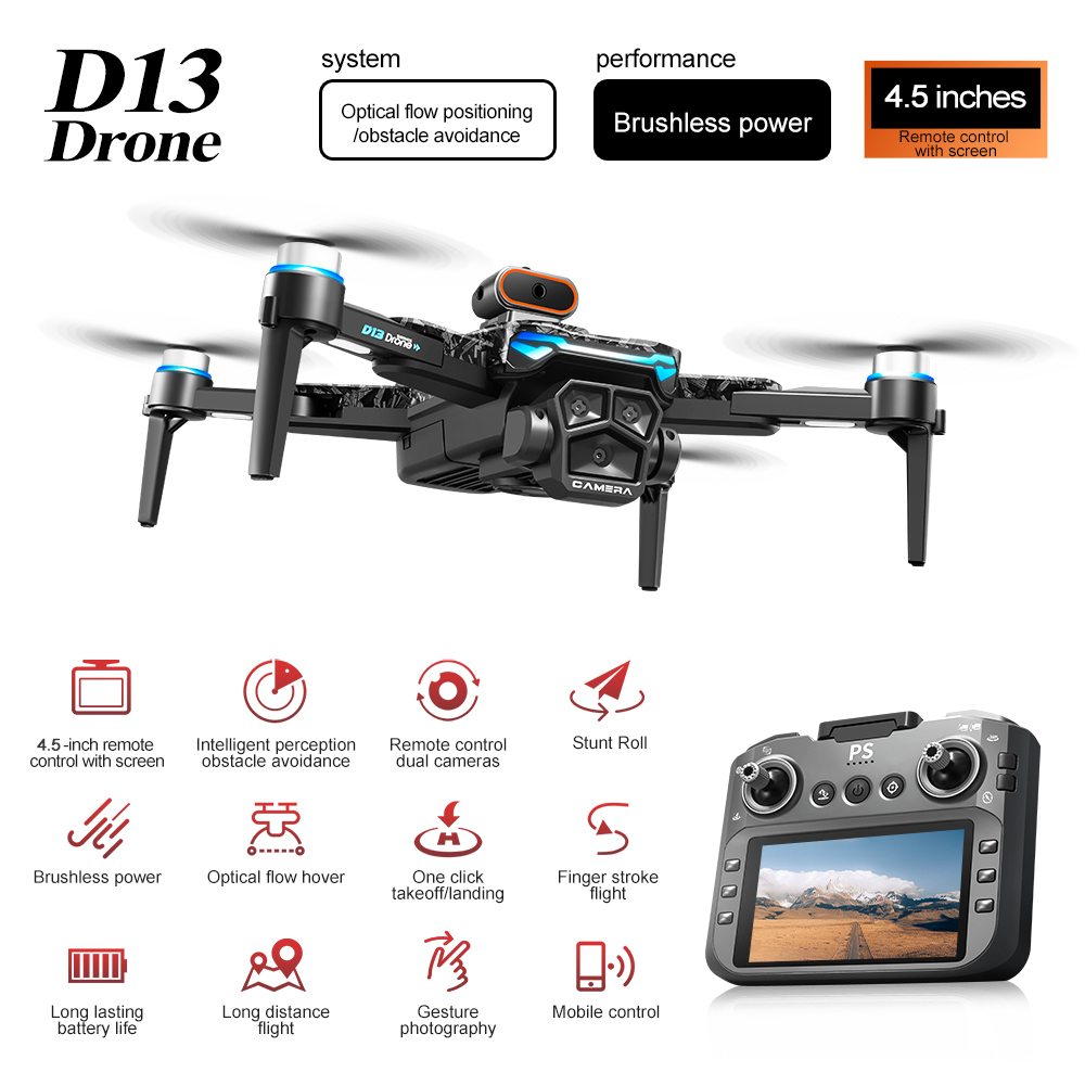 2026 New D13 MAX Drone 4K HD S - Dron Rc Quadcopter ulasan dan harga