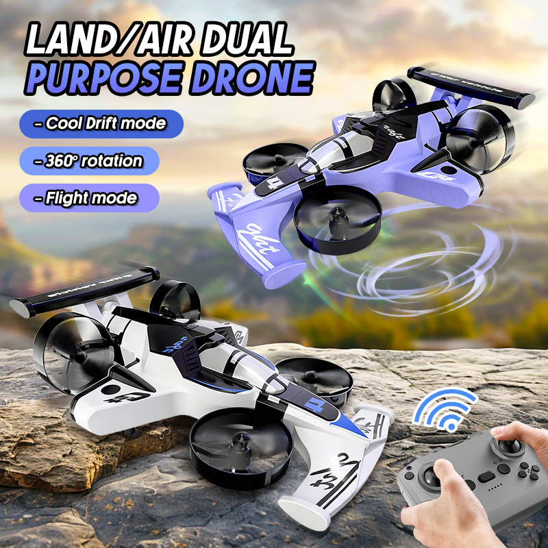 2in1 Mini Drone Air-Ground Fly - Dron Rc Quadcopter ulasan dan harga
