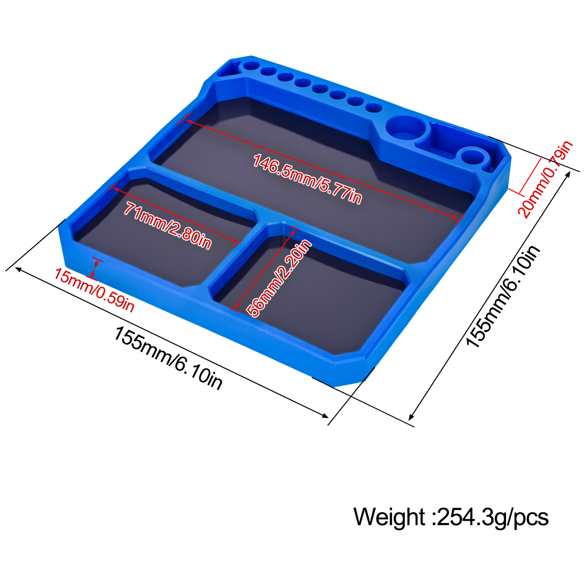 1Pcs Silicone Parts Tray with  - Drone And Car ulasan dan harga