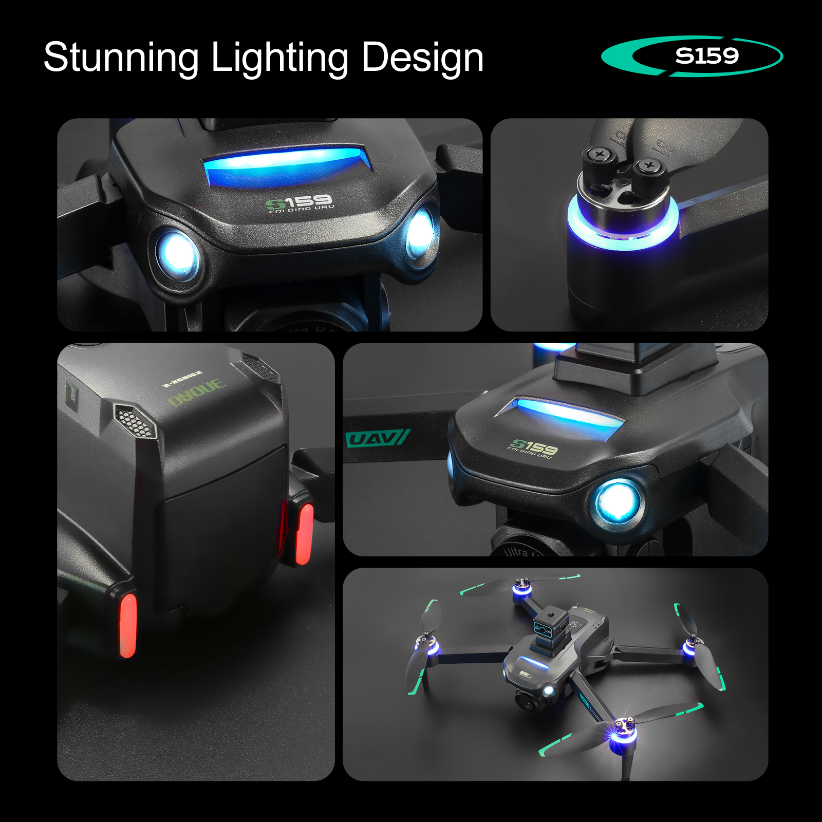 S159 GPS Drone 4K Profesional  - Dron Rc Quadcopter ulasan dan harga
