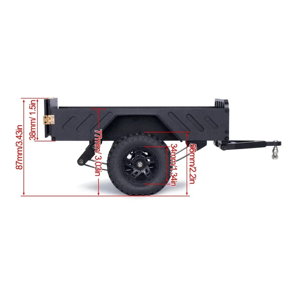 Aluminum Alloy Utility Trailer - Rc Crawler Axle Parts ulasan dan harga