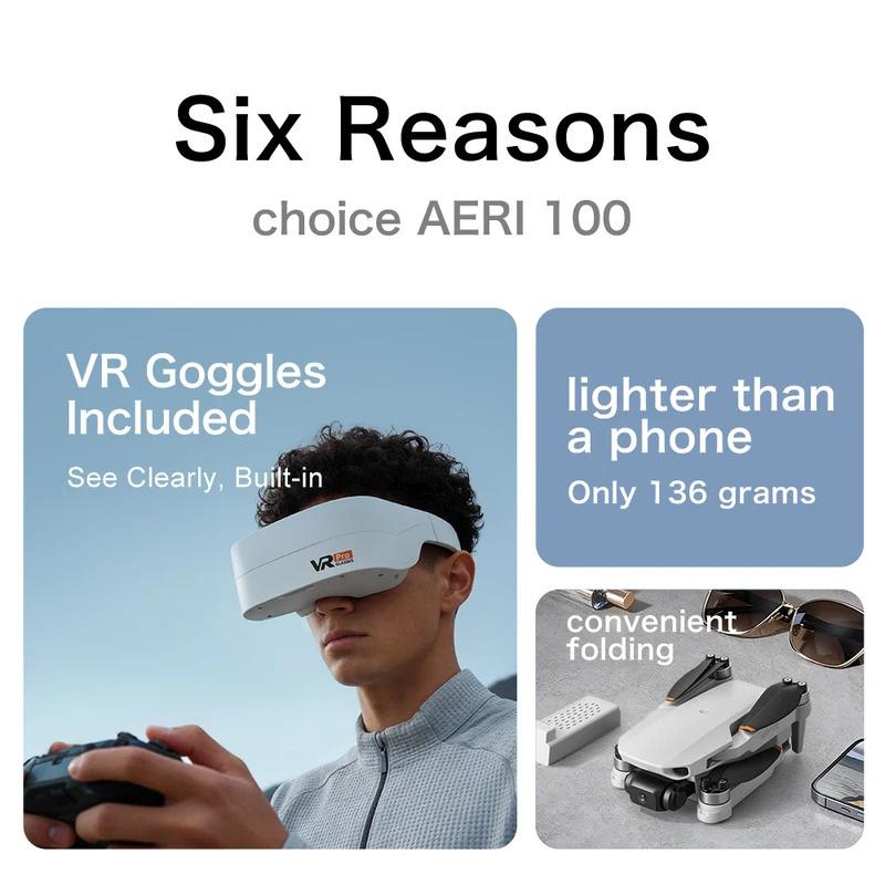 Aeri100/Aeri100VR Remote Contr - Dron Rc Quadcopter ulasan dan harga